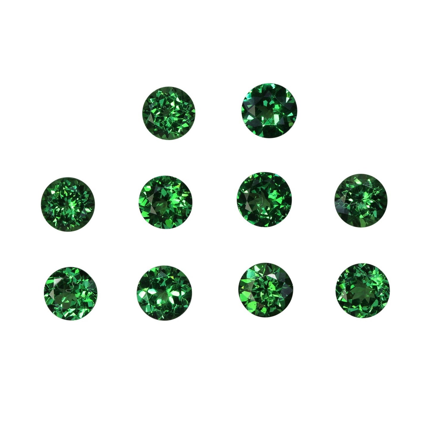 7.8x5.7mm Oval Fine Intense Green Tsavorite