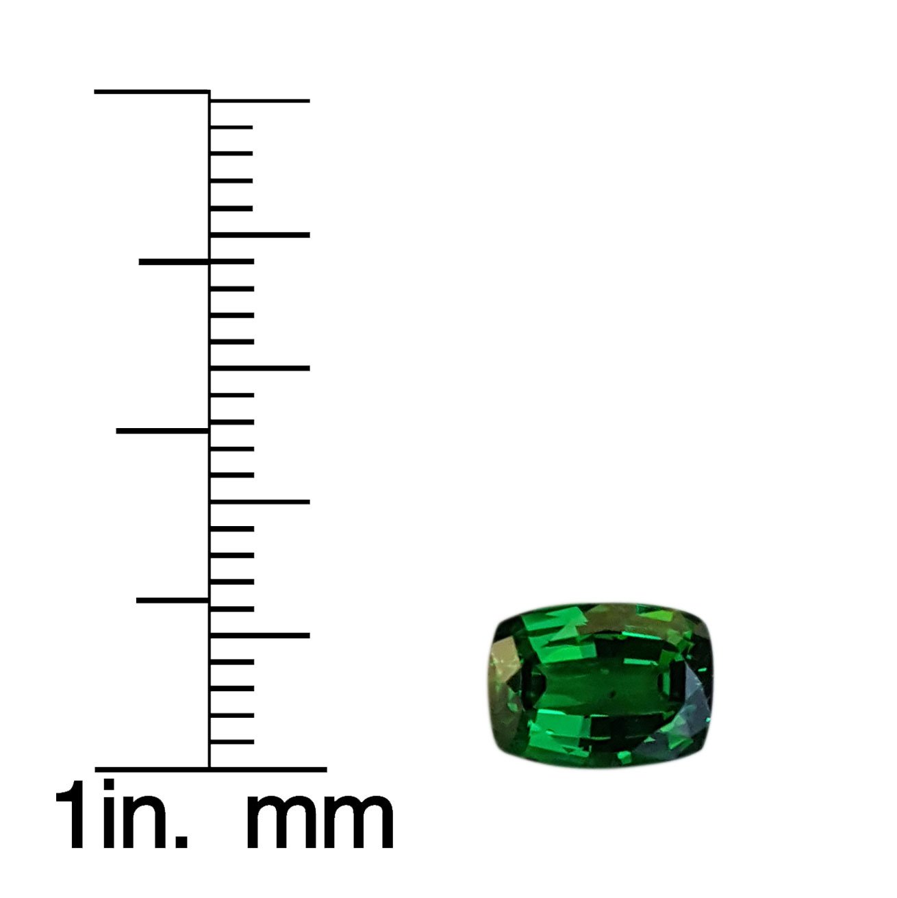2.14ct Cushion Fine Intense Green Tsavorite