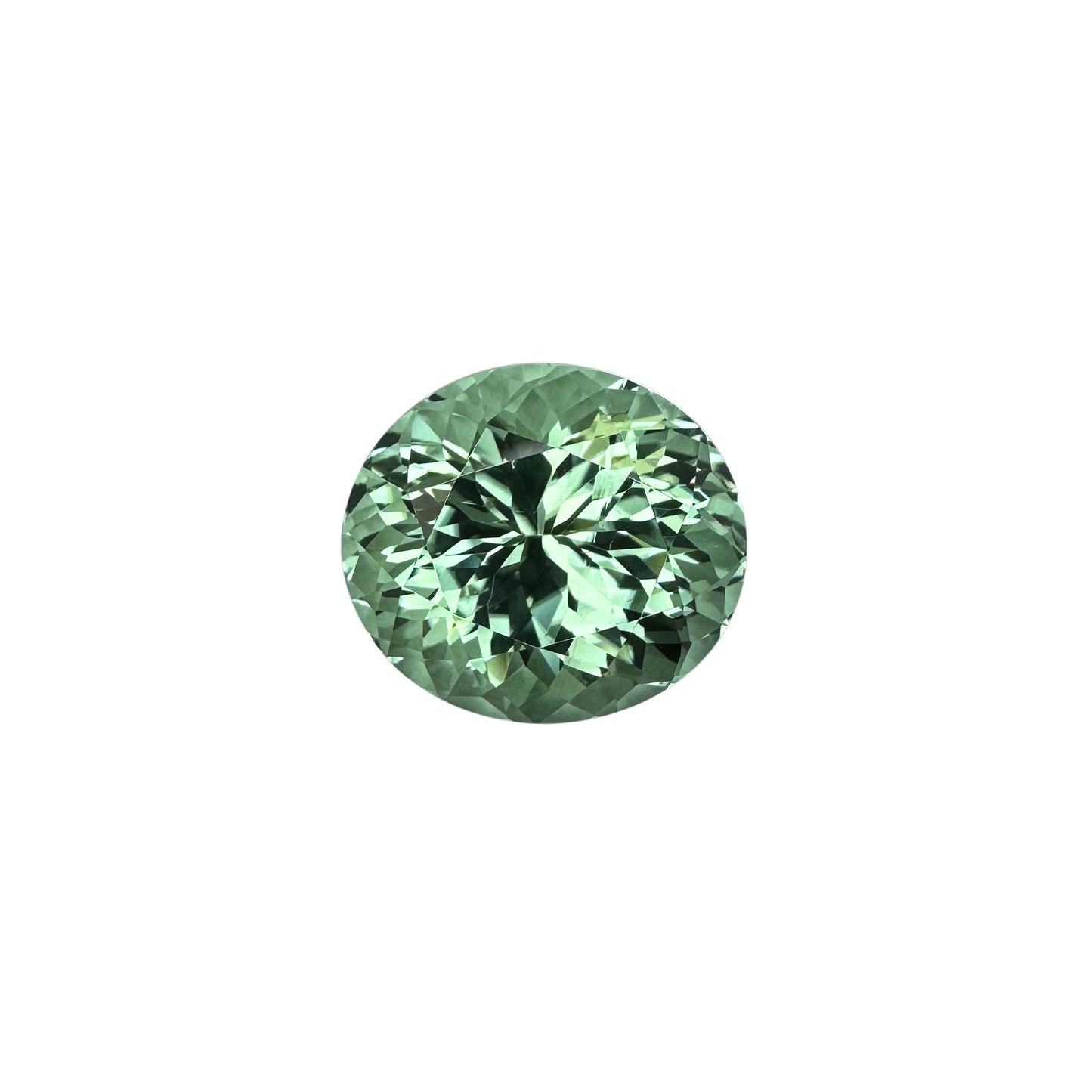 22.4ct Oval Mint Green Tourmaline