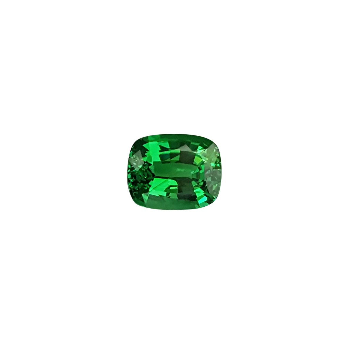 2.97ct Cushion Fine Intense Green Tsavorite