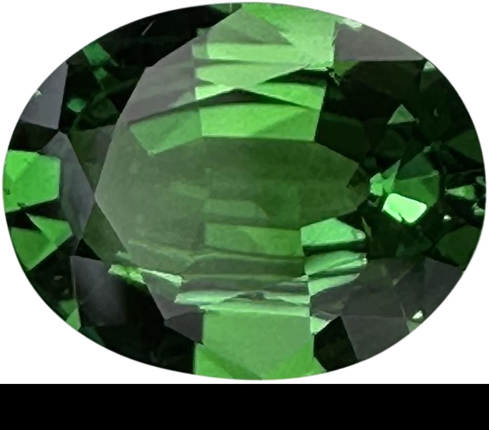 1.63ct Oval Fine Intense Green Tsavorite