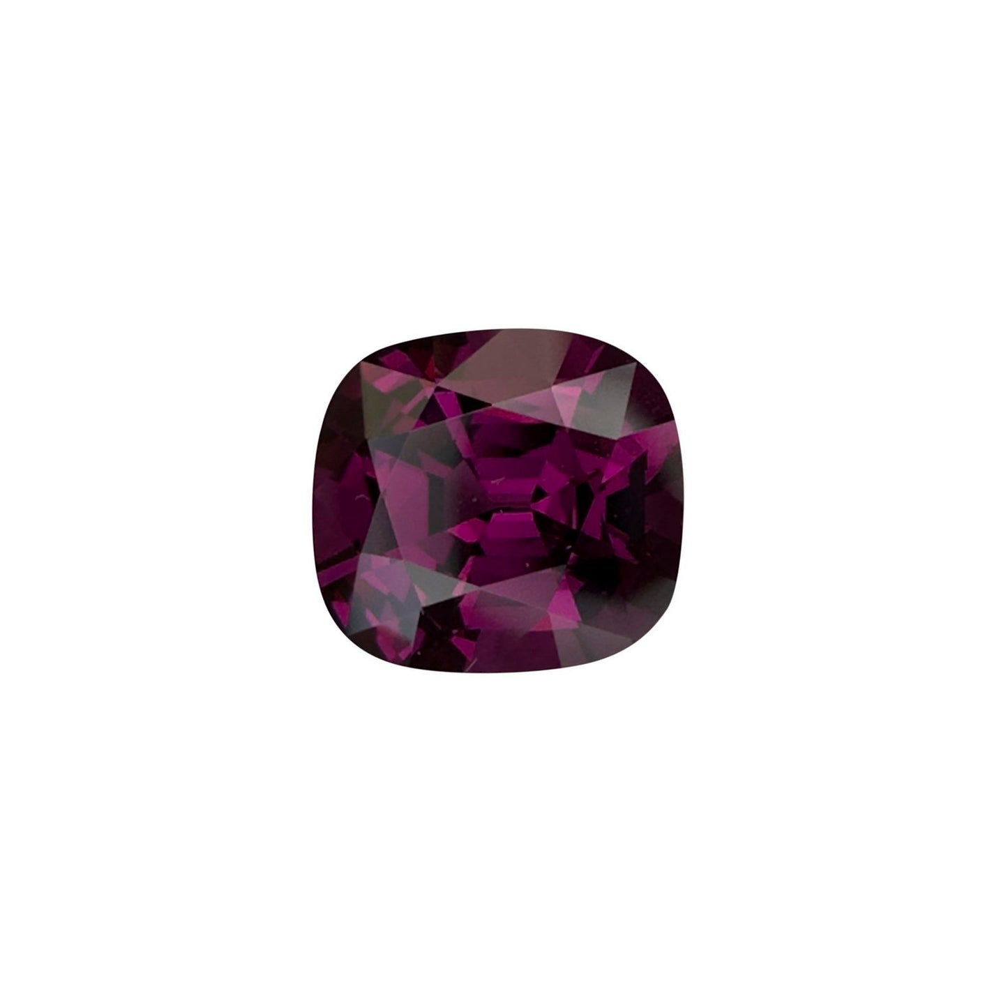 2.95ct Cushion Open Burgundy Rhodolite