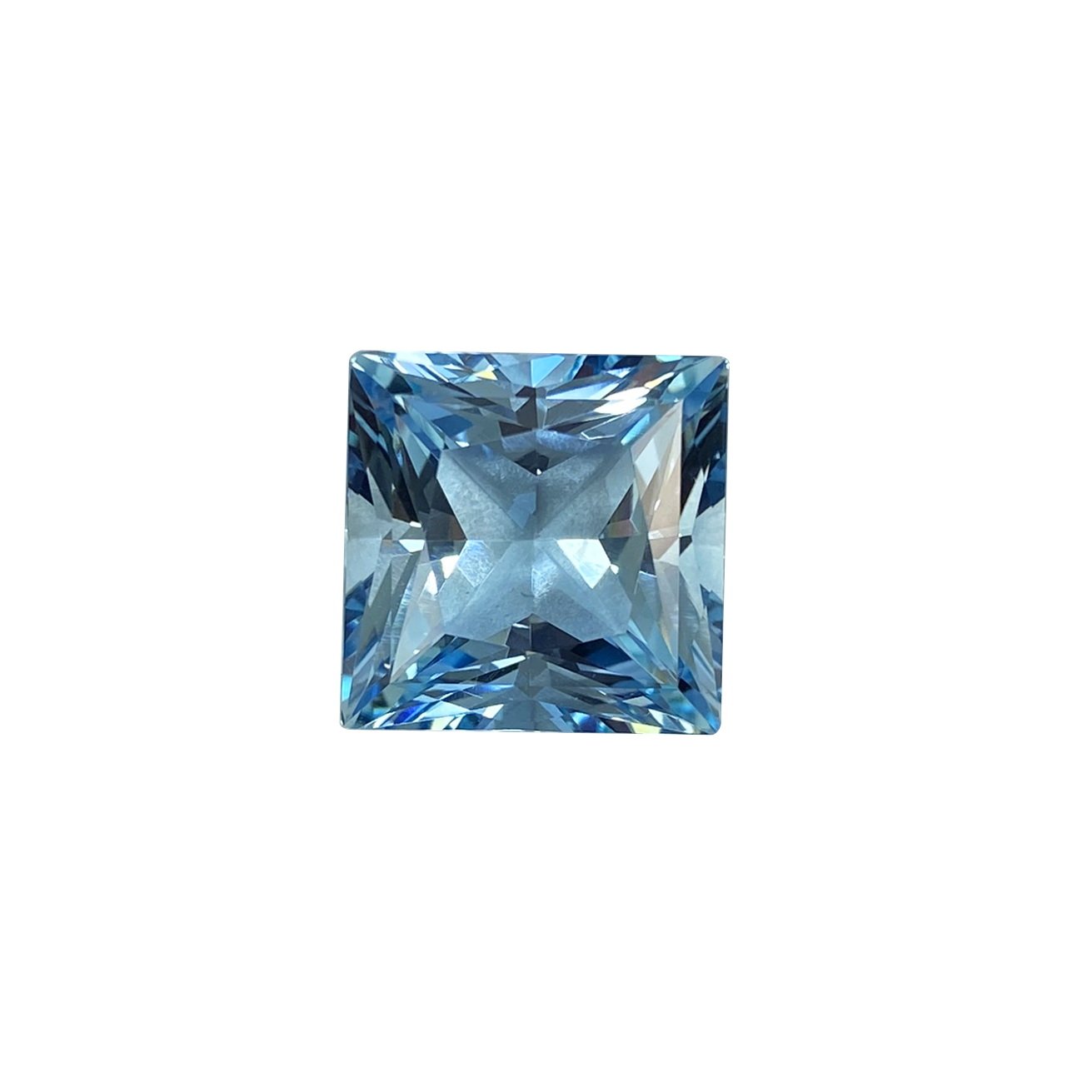 21.71ct Princess Cut AAA Color Aquamarine