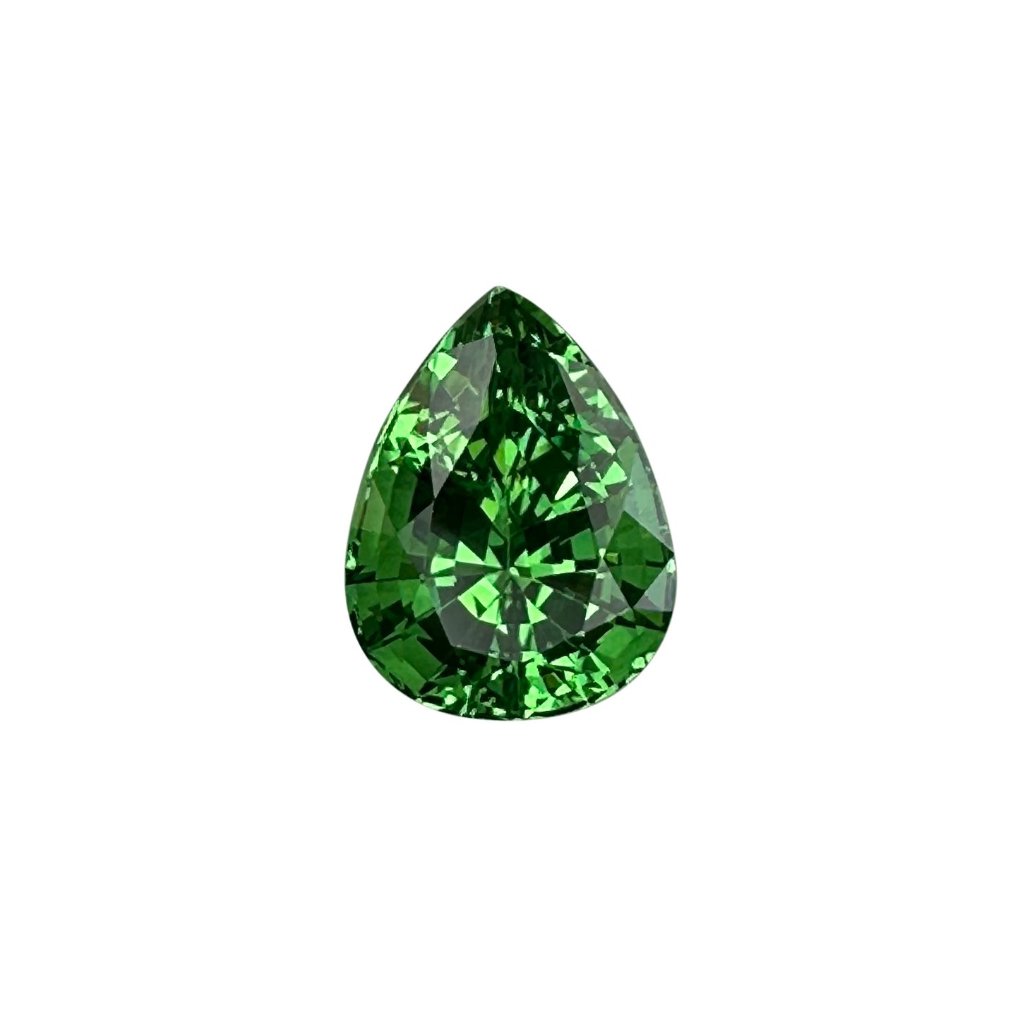 2.66ct Pear Shape Bright Green Tsavorite