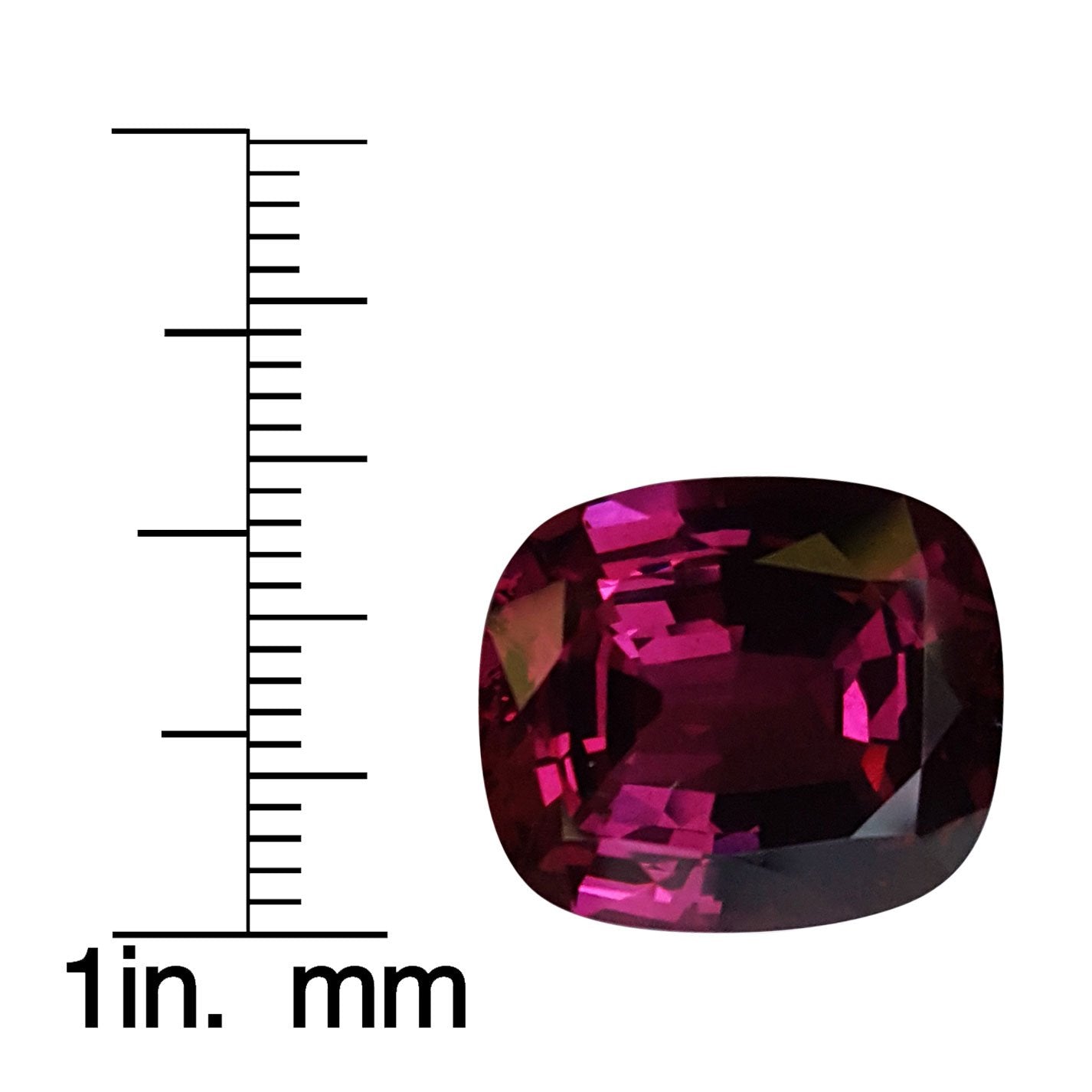 15.59ct Cushion AAA Color Rhodolite