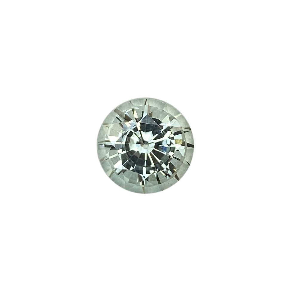 3.66ct Round Colorless Tourmaline