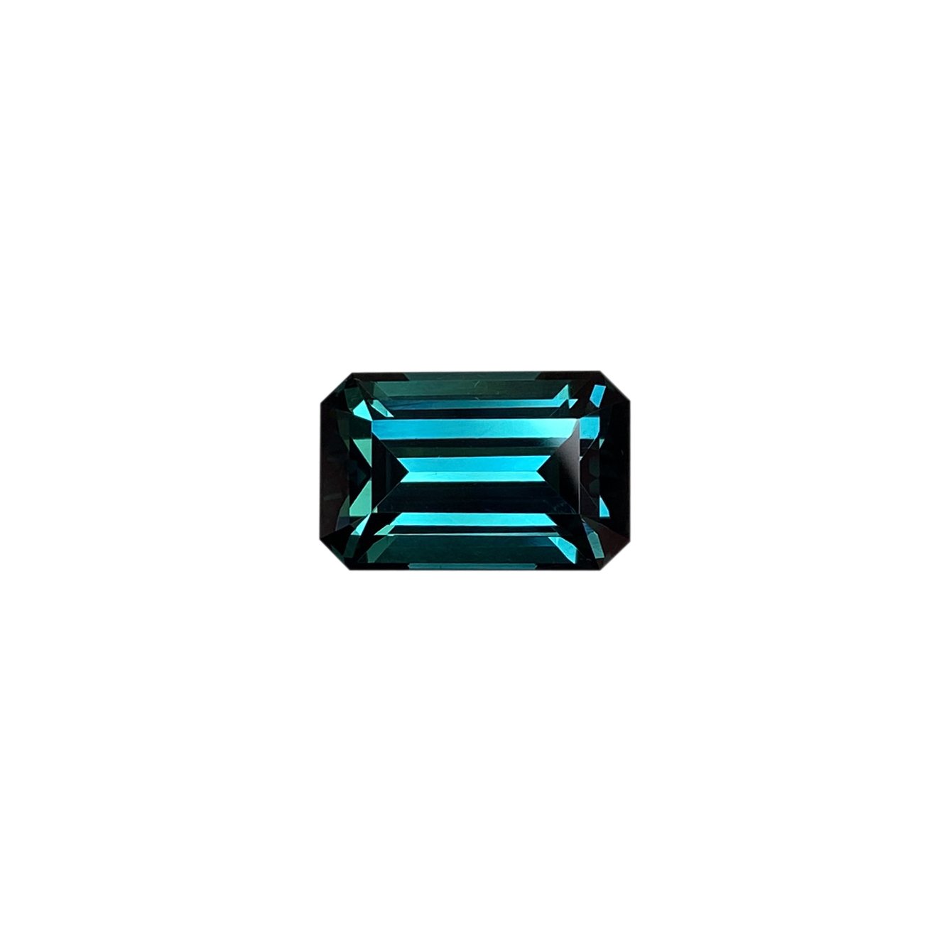 14.44ct Emerald Cut Deep Blue Tourmaline