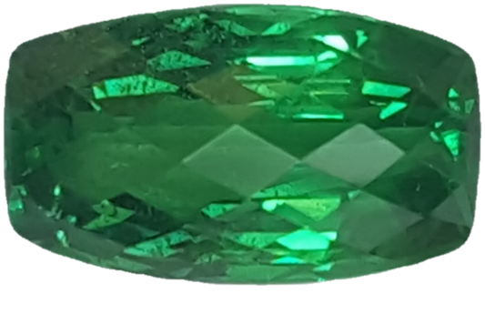 4.98ct Cushion Bright Green Tsavorite