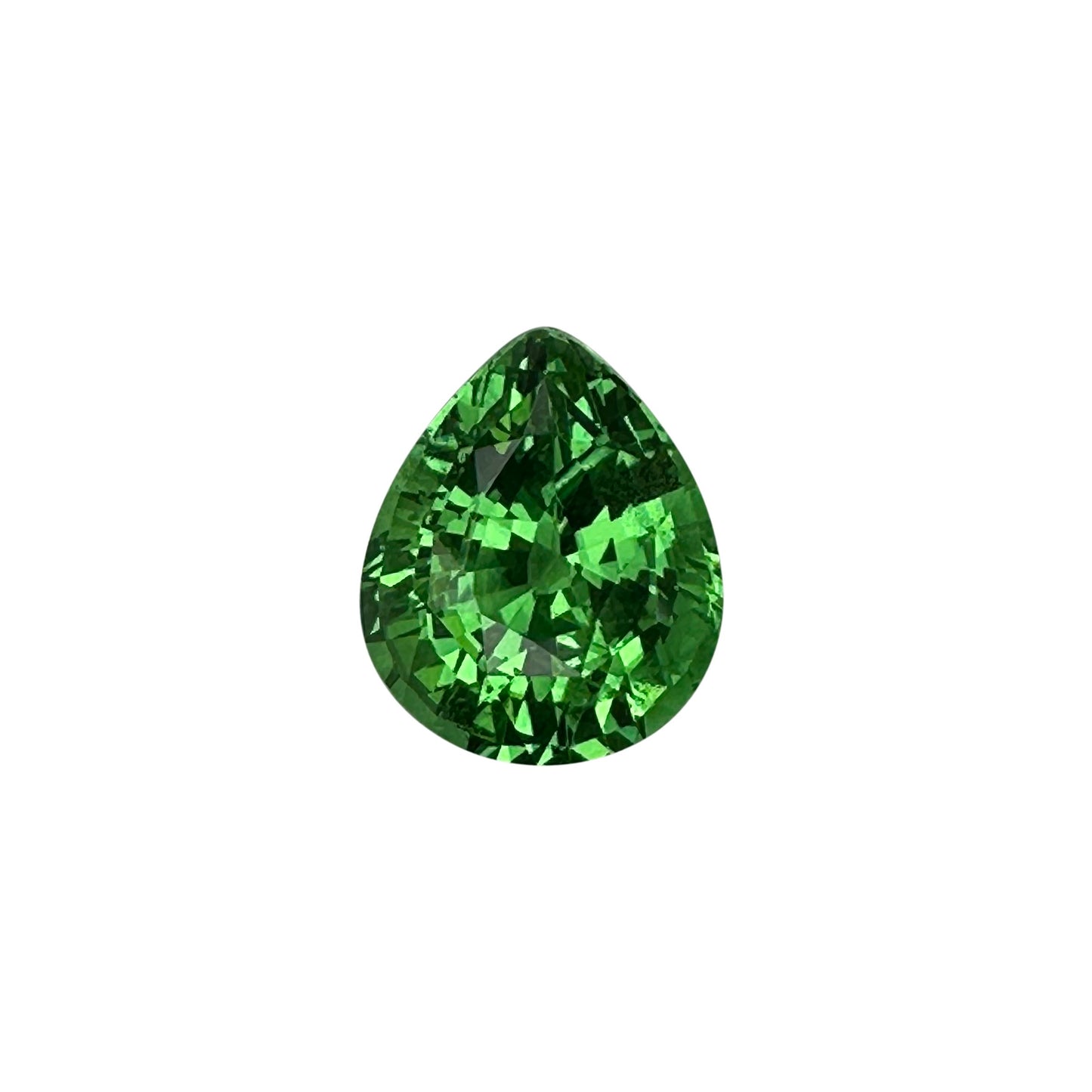 2.39ct Pear Shape Bright Green Tsavorite