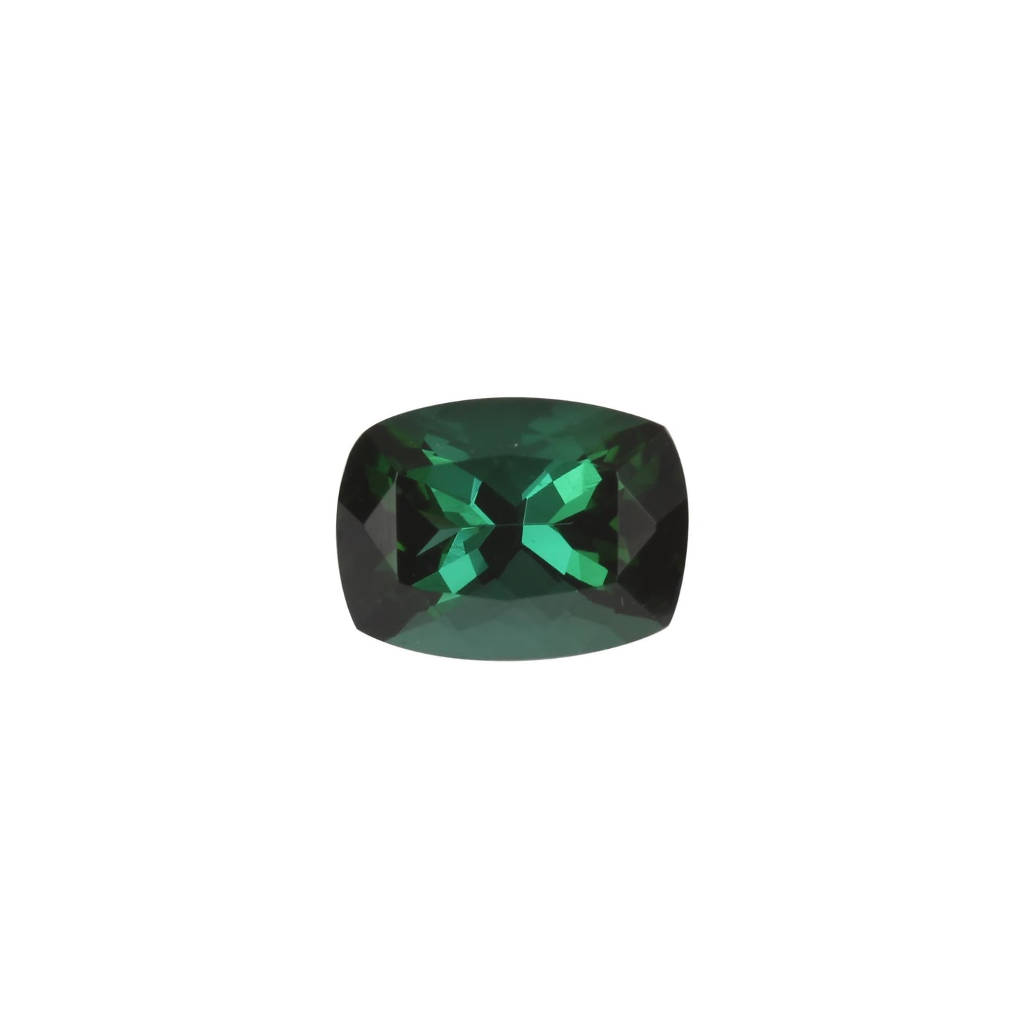 7.9x5.9mm Cushion Deep Blue-Green Tourmaline