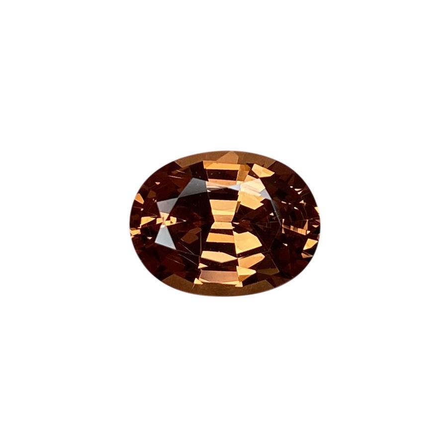 10.3x7.9mm Oval Medium Orange Malaya Garnet