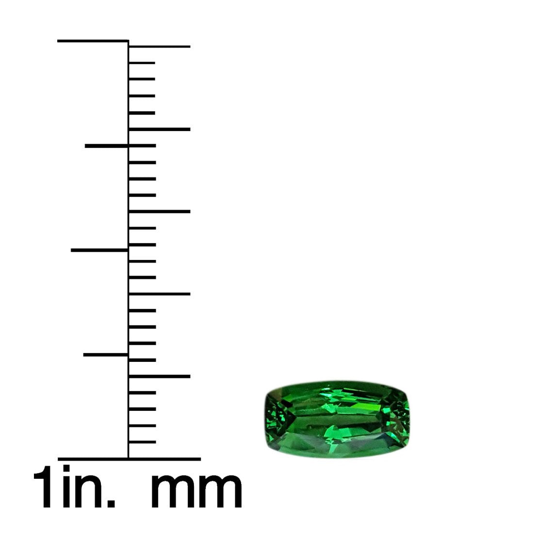 1.4ct Cushion Deep Minty Green Tsavorite