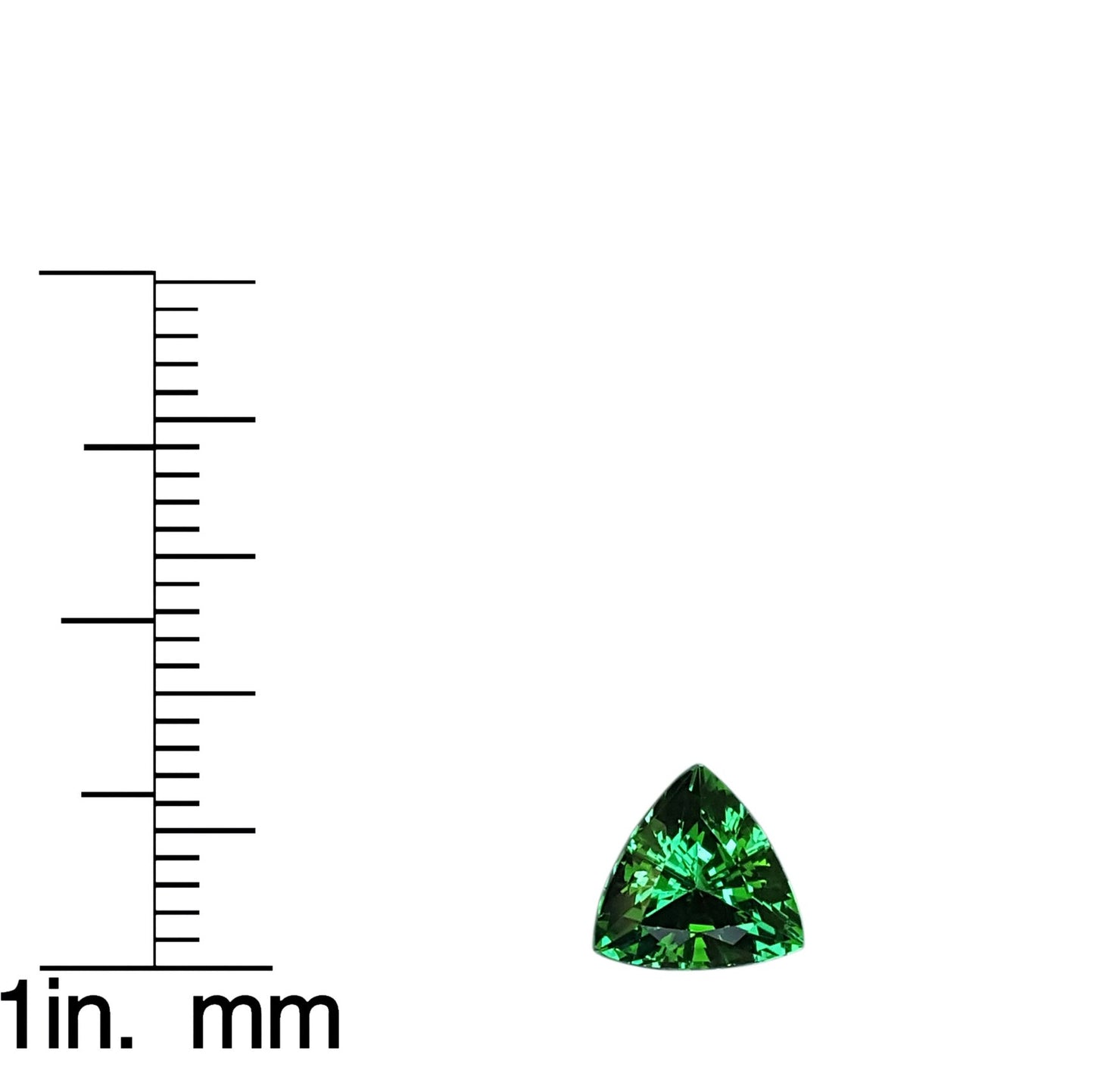 1.52ct Trillion Fine Intense Green Tsavorite