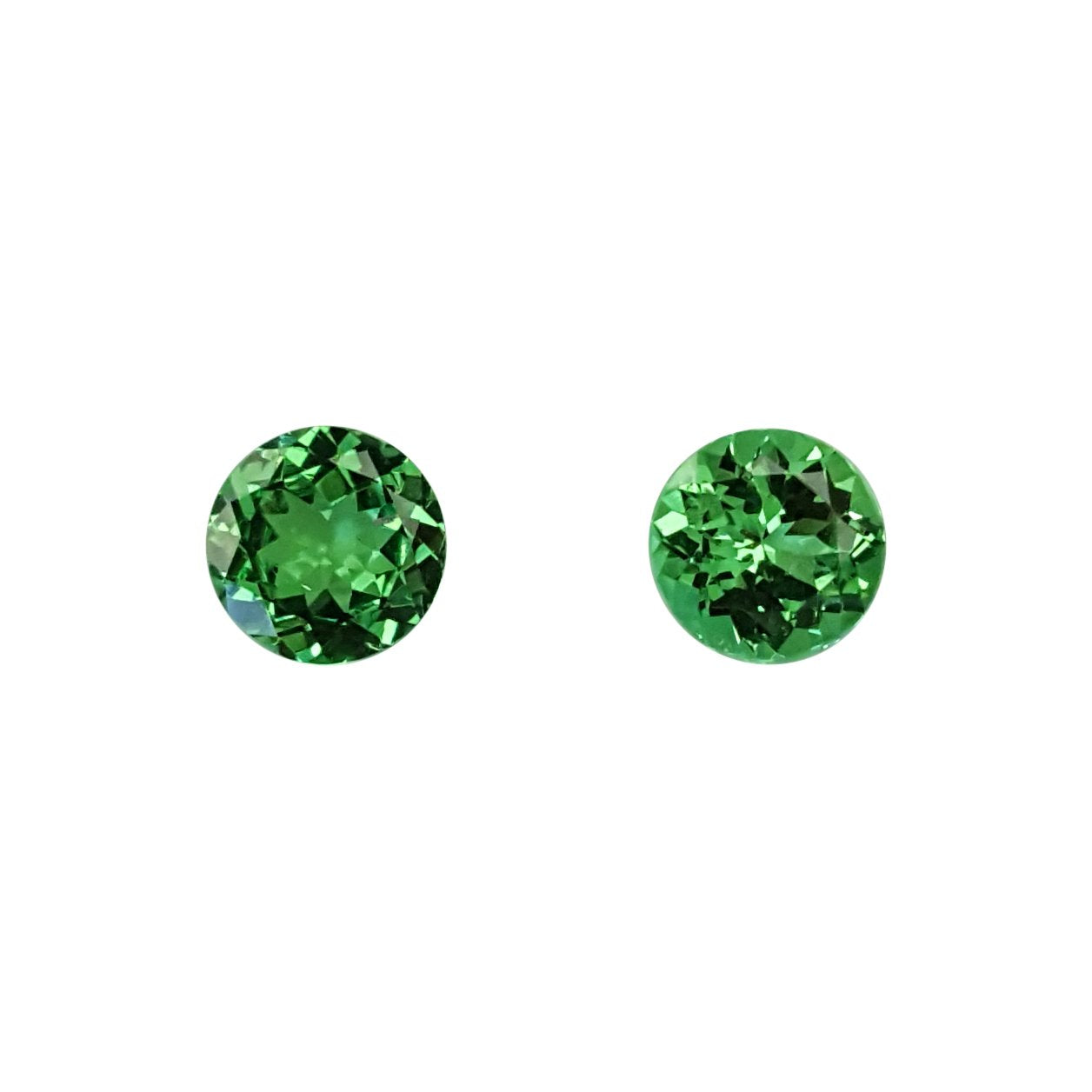 6.5mm Round Bright Green Tsavorite