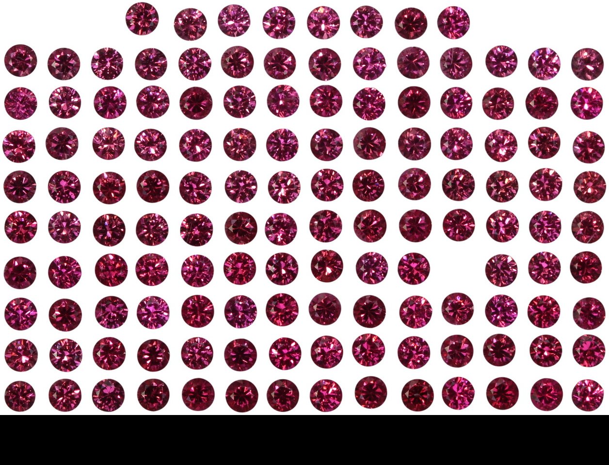 2mm Round Deep Pink Spinel