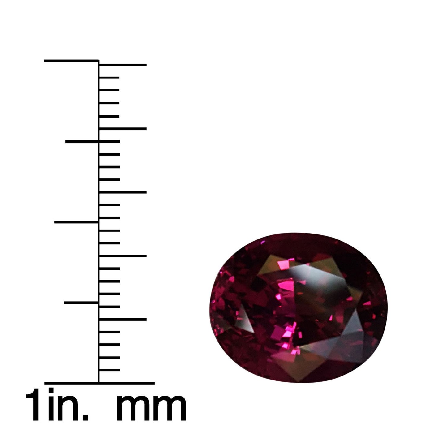 10.54ct Oval AAA Color Rhodolite