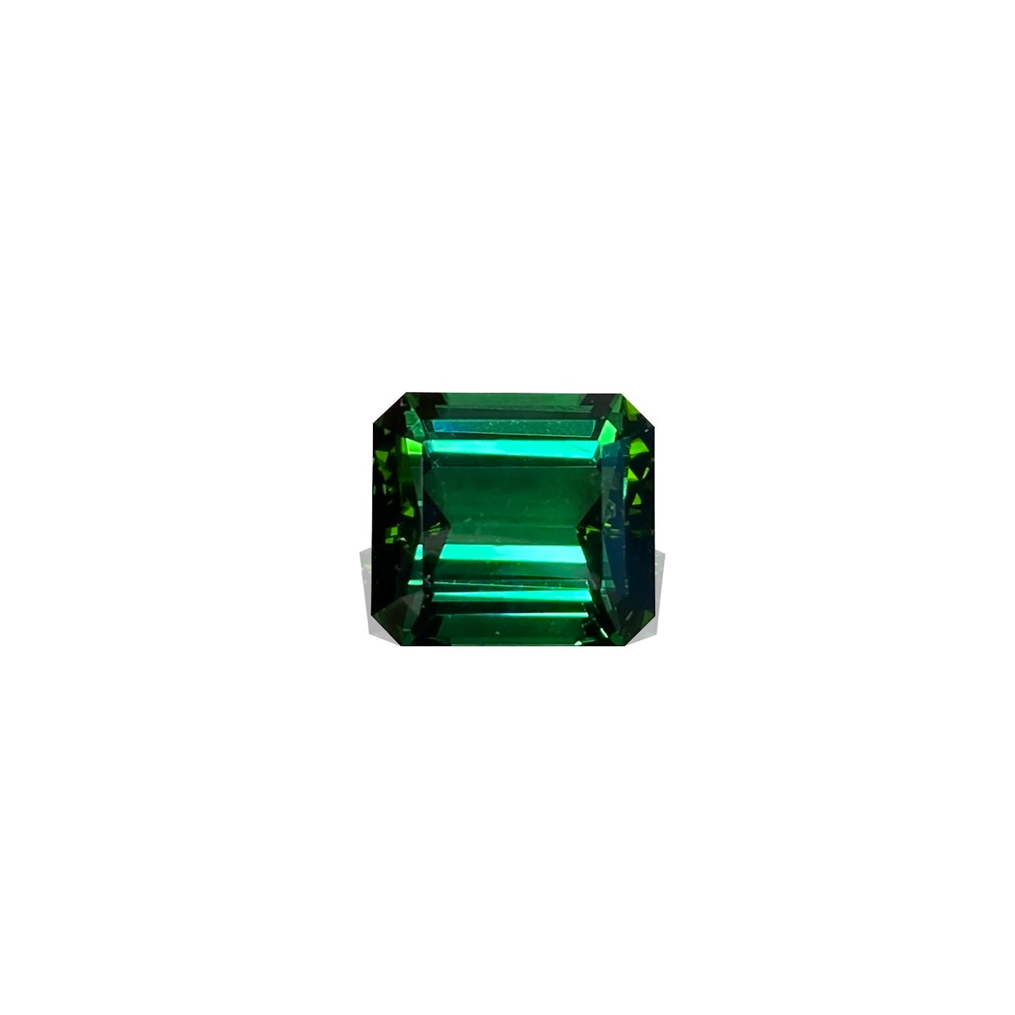 Emerald Cut Blue-Green Tourmaline