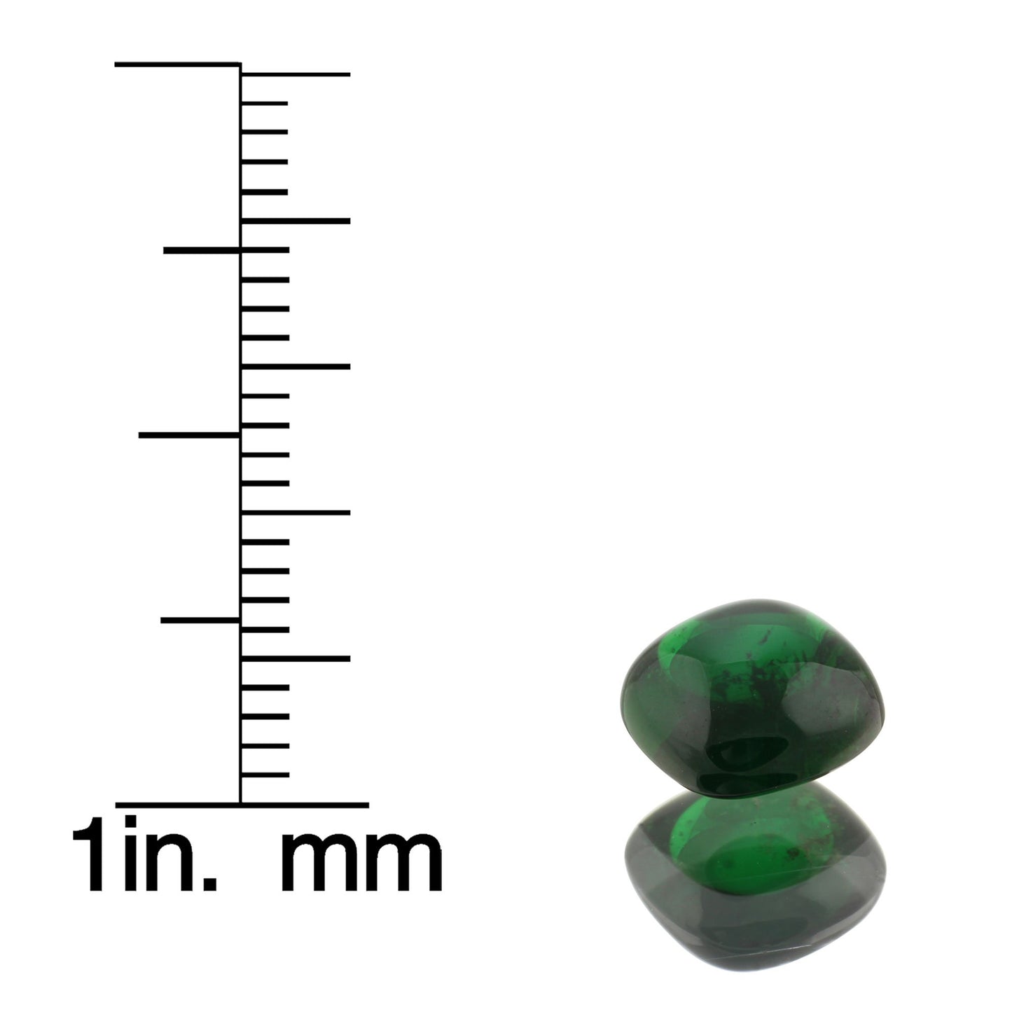 2ct Cushion Cab Deep Saturated Green Tsavorite