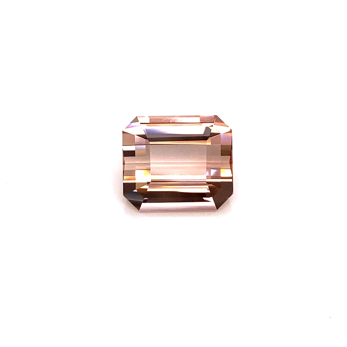 9.47ct Emerald Cut Peach Tourmaline