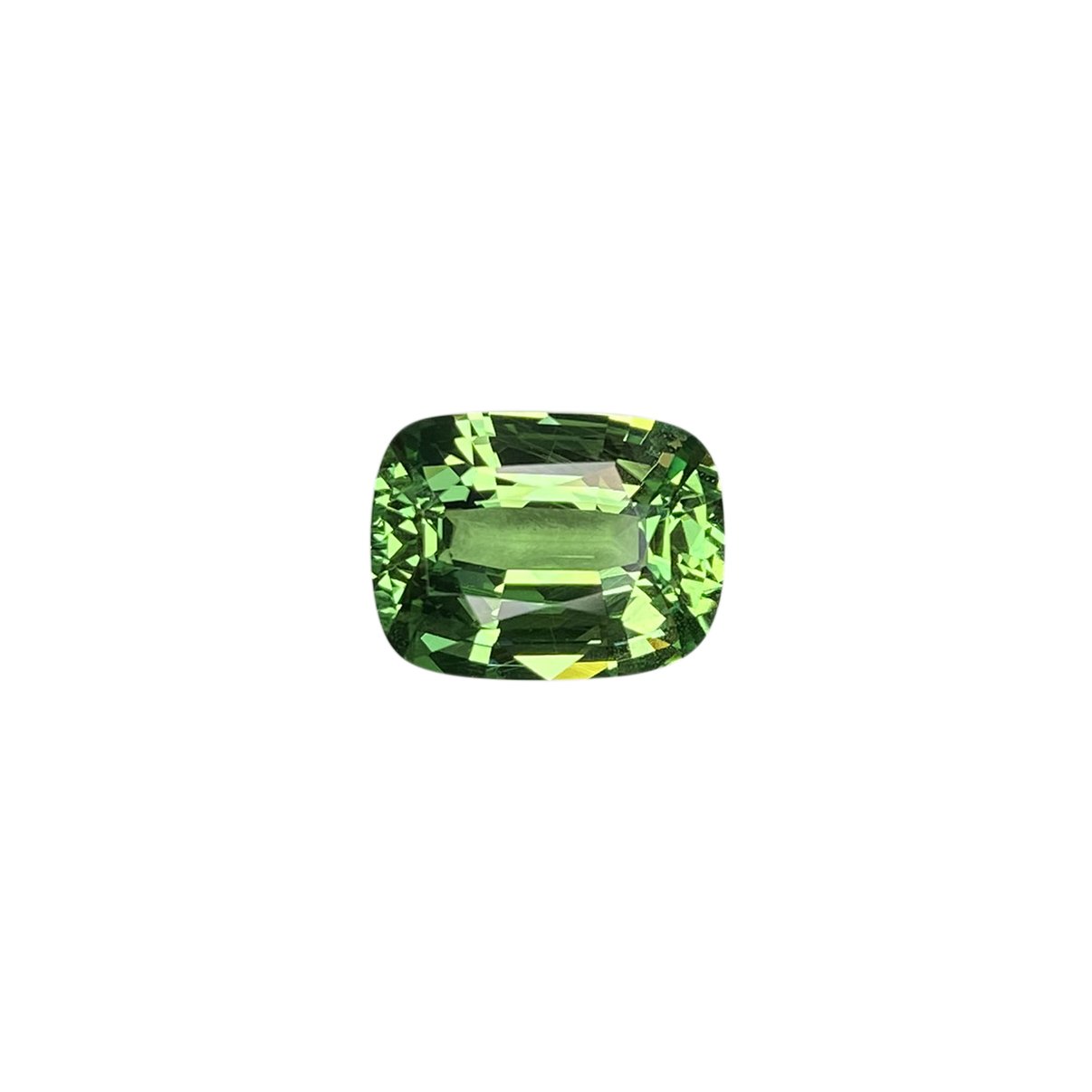3.17ct Cushion Bright Green Tsavorite