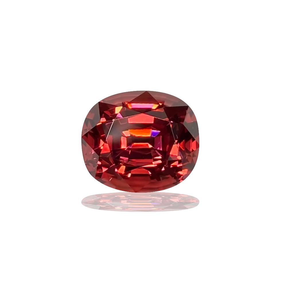 10.63ct Cushion Red-Orange Malaya Garnet