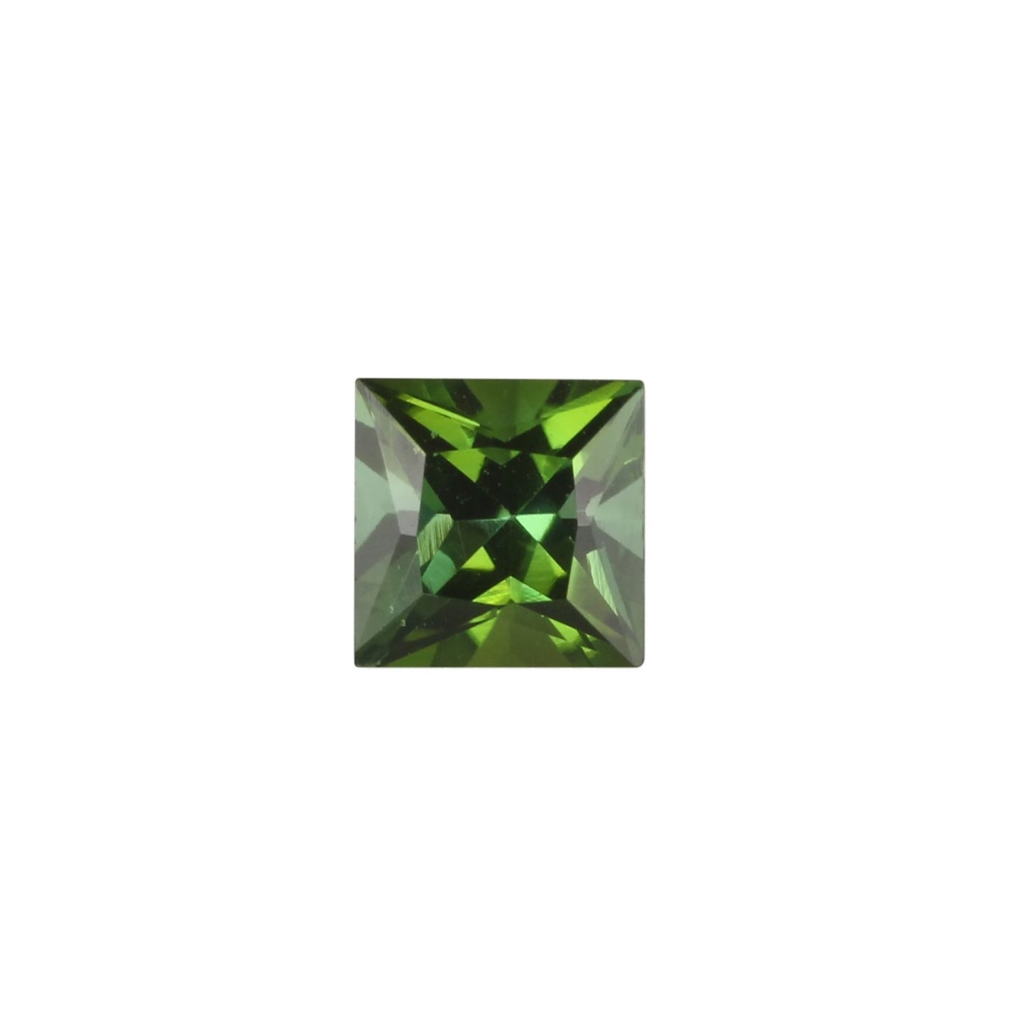 5mm Princess Cut Mint Green Tourmaline