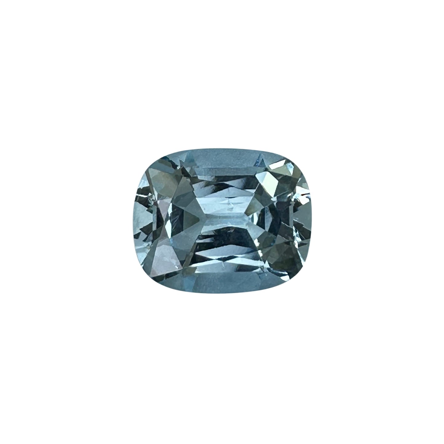 3.67ct Cushion A Color Aquamarine
