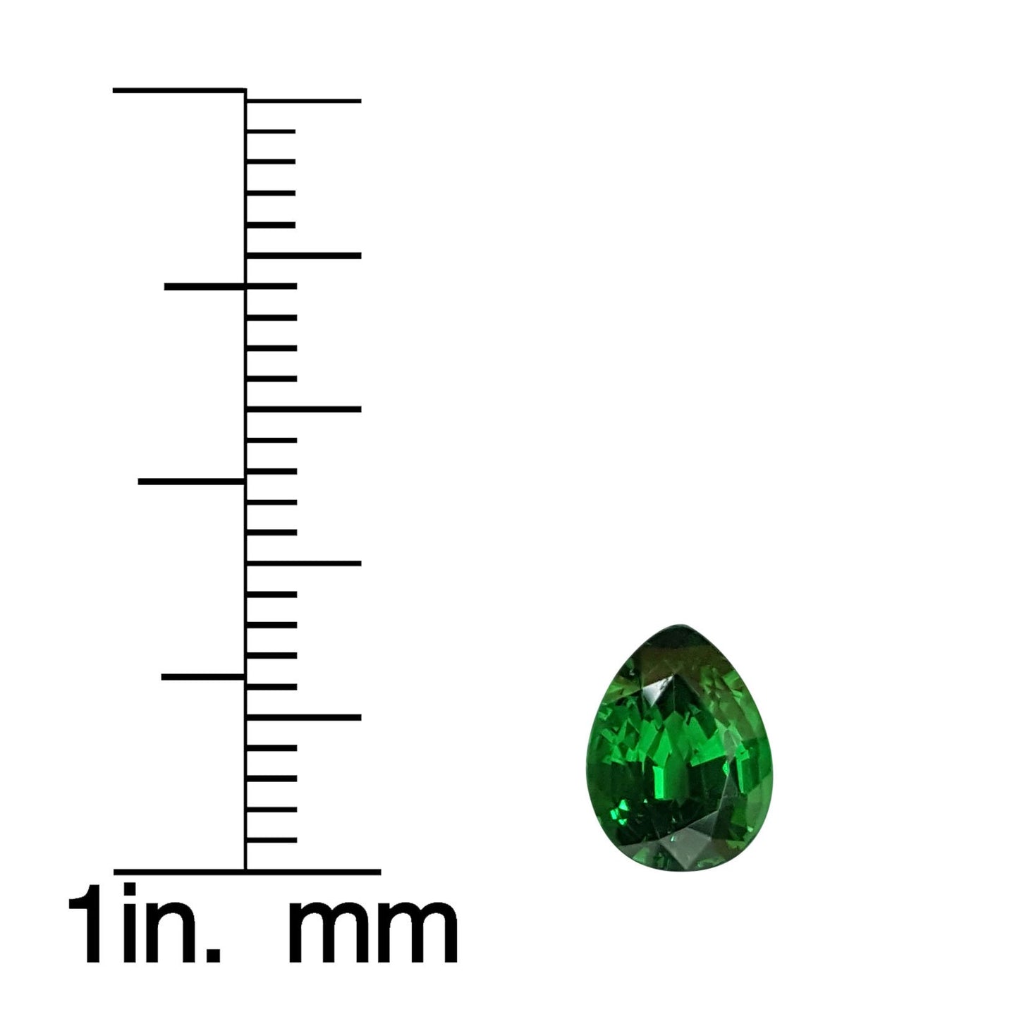 1.27ct Pear Shape Fine Intense Green Tsavorite