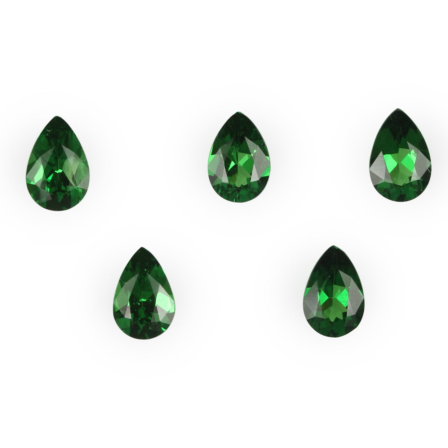 6x4mm Pear Shape Bright Green Tsavorite