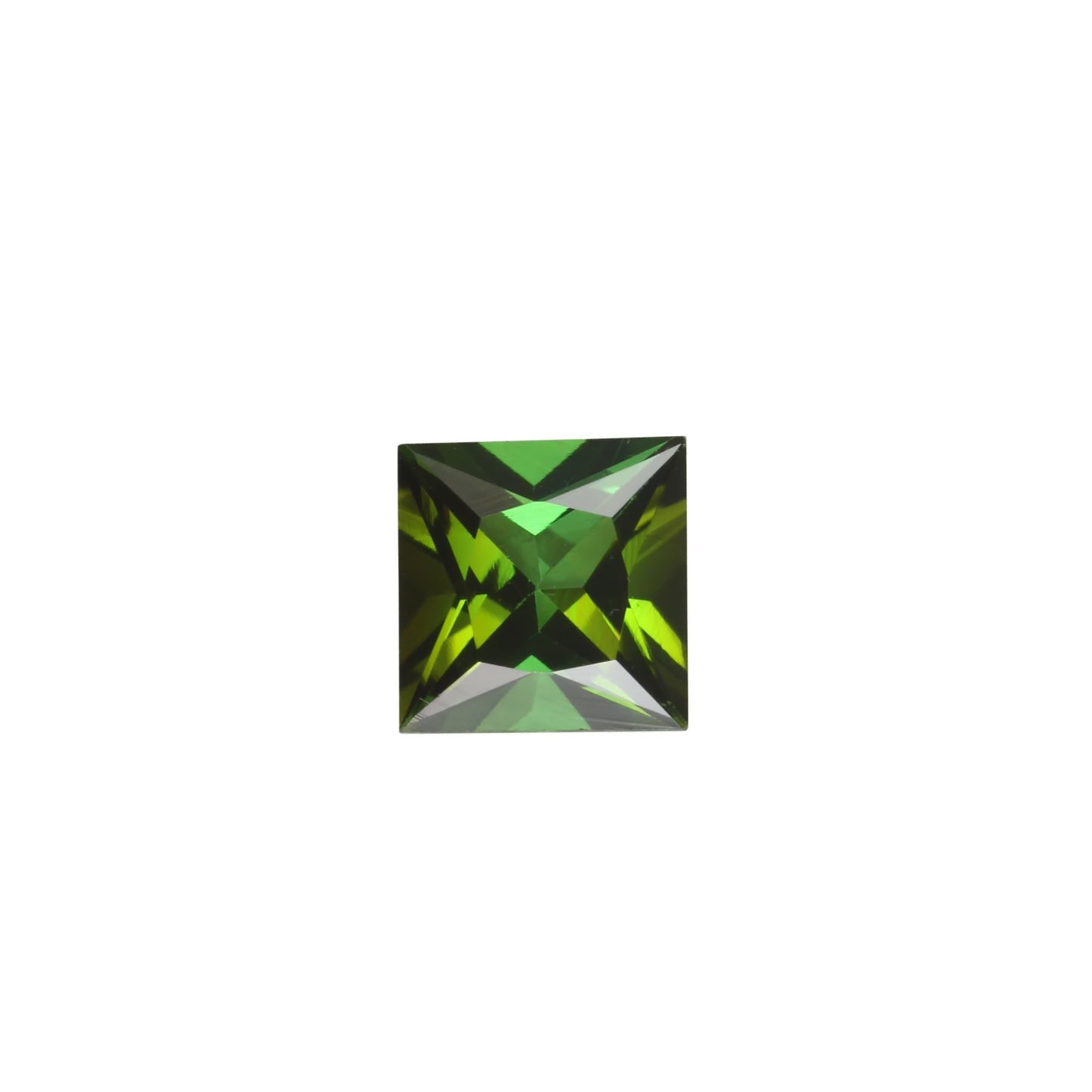 6.5mm Princess Cut Mint Green Tourmaline
