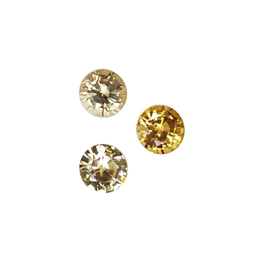 5.6mm Round Light Yellow Grossular Garnet