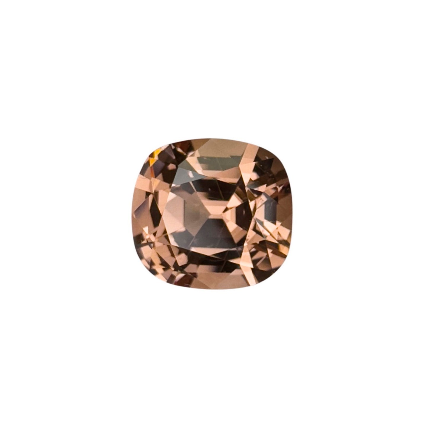 2.48ct Cushion Peach Malaya Garnet