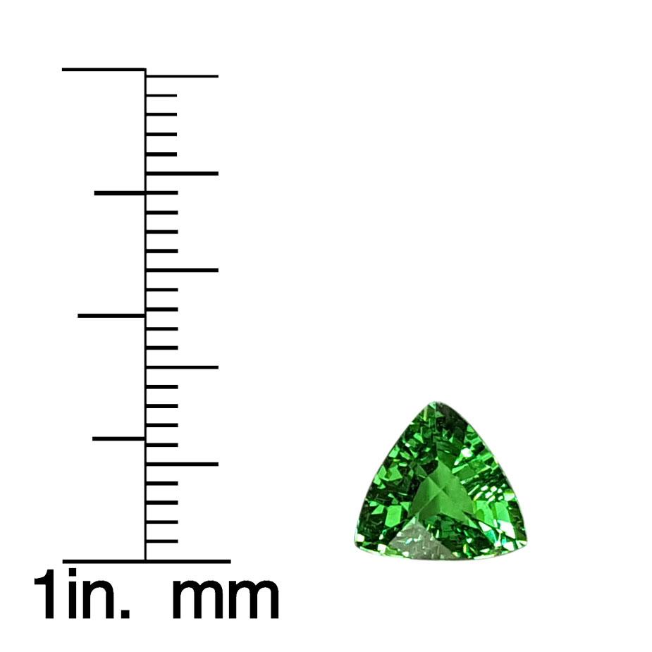 1.84ct Trillion Fine Intense Green Tsavorite