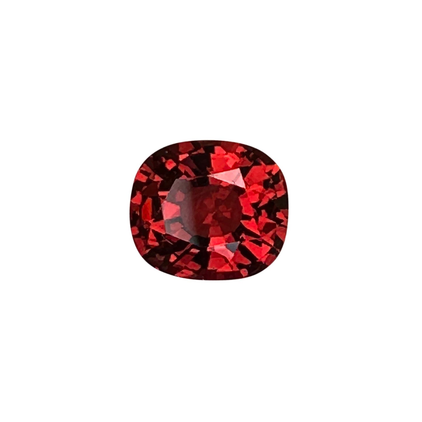 1.3ct Cushion Red-Orange Spinel