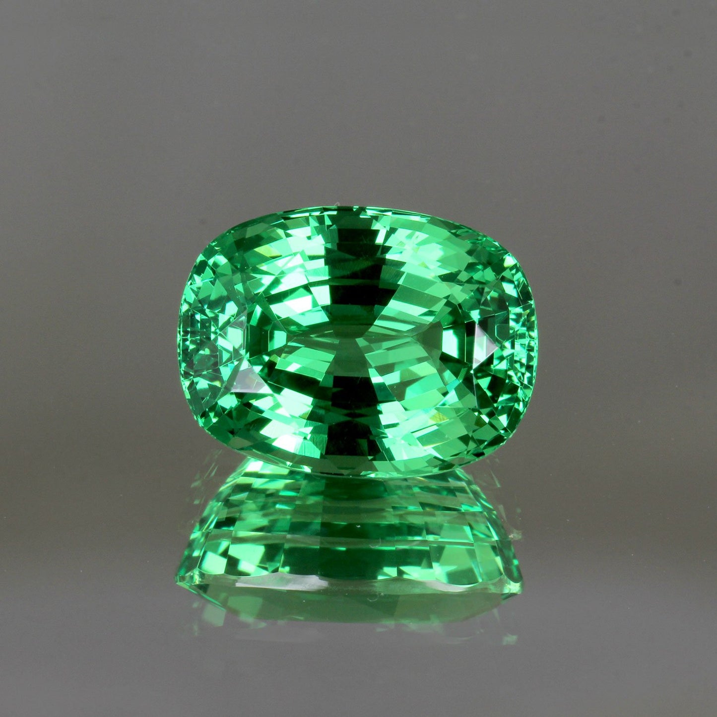 10.5ct Cushion Bright Green Tsavorite
