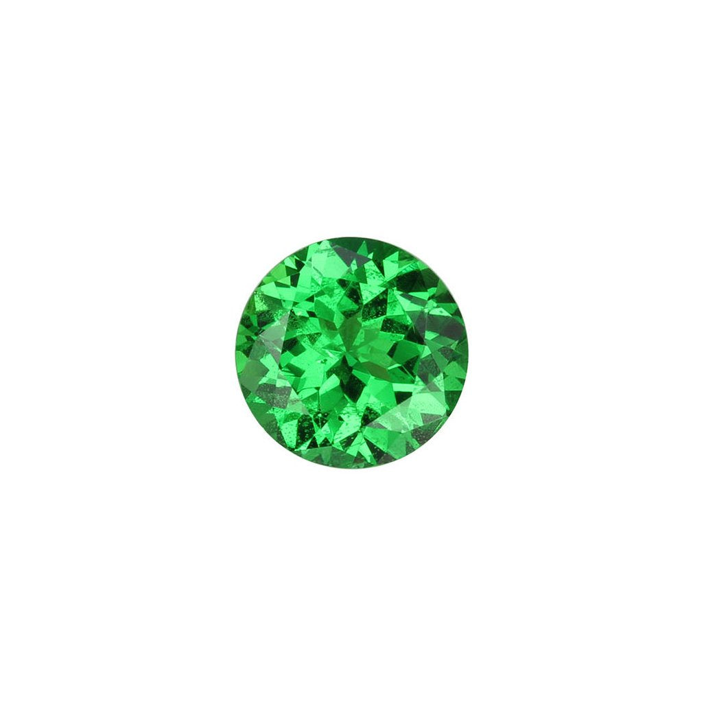 6.9mm Round Bright Green Tsavorite
