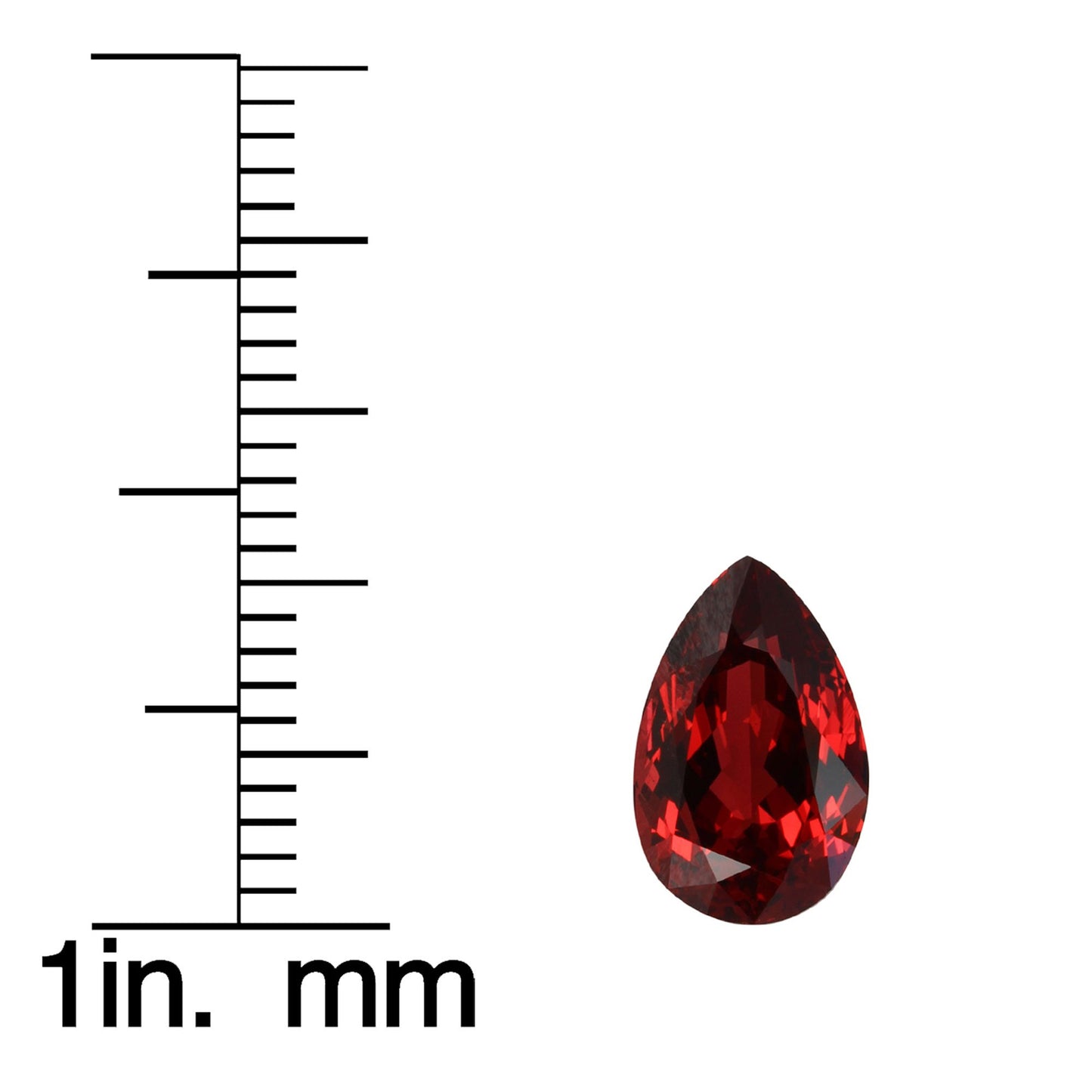 2.96ct Pear Shape Red Spinel