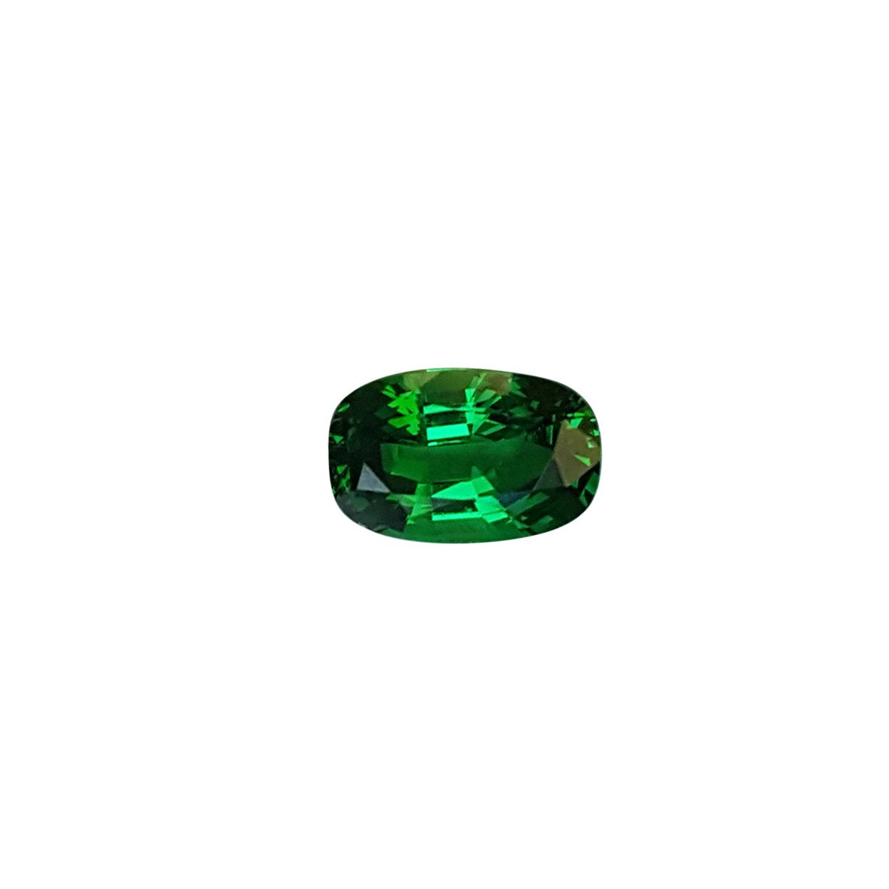 1.65ct Cushion Deep Minty Green Tsavorite