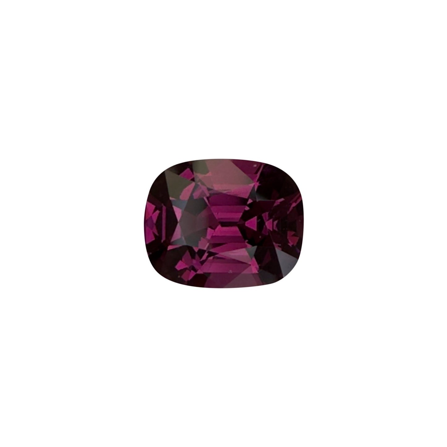 2.57ct Cushion Open Burgundy Rhodolite