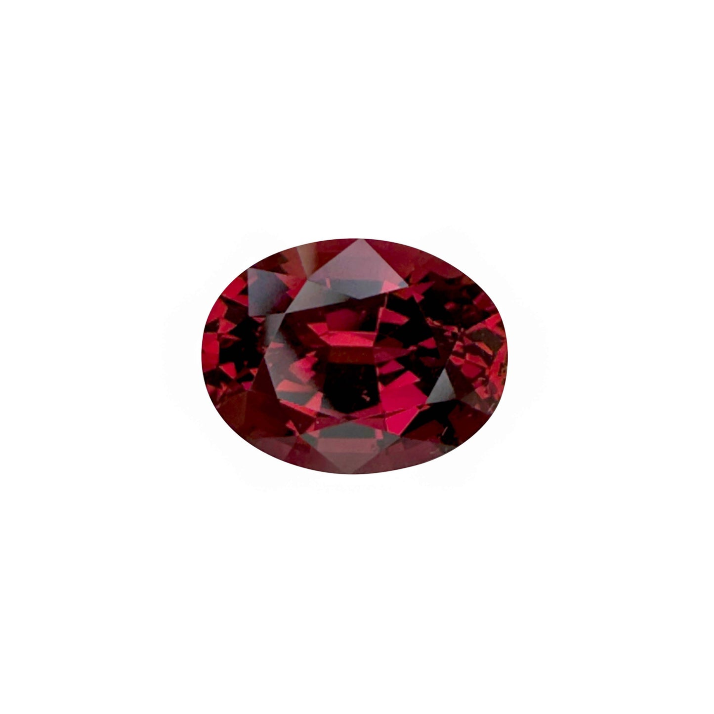 5.76ct Oval Deep Pink Malaya Garnet