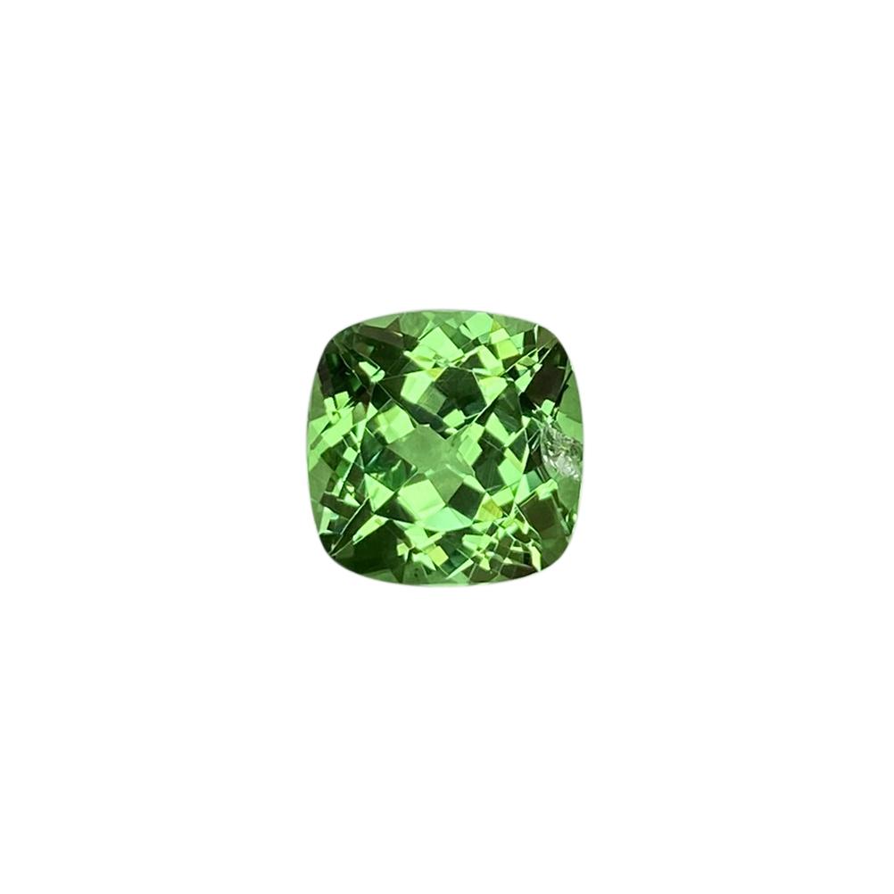 3.92ct Cushion Fine Mint Green Tsavorite