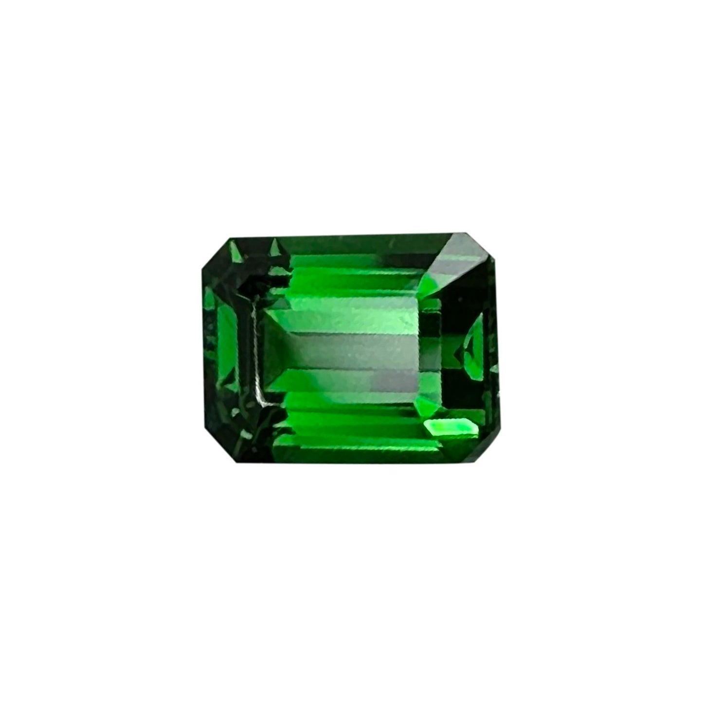 2.25ct Emerald Cut Fine Intense Green Tsavorite