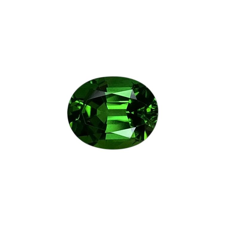 1.35ct Oval Gem Quality - Fine Intense Green Chrome Tourmaline