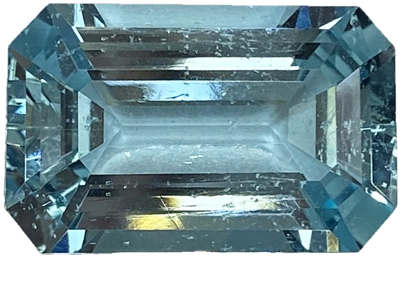 21.96ct Baguette Unheated Aquamarine