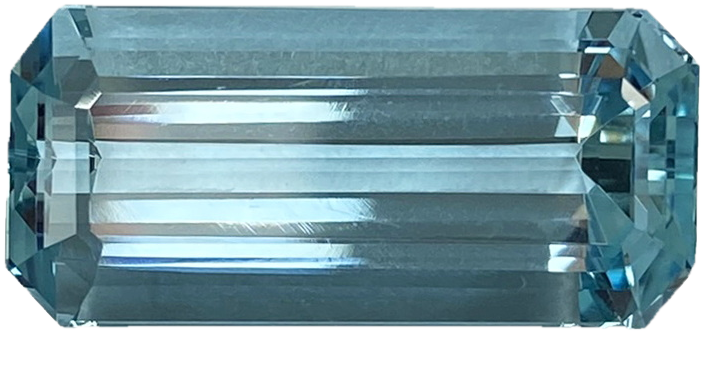 24.22ct Emerald Cut AA Color Aquamarine