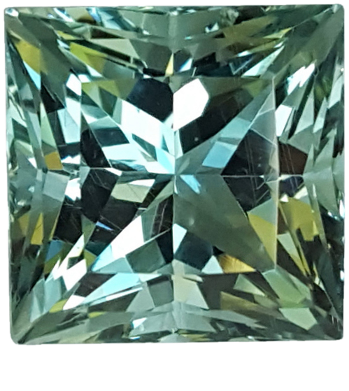 15.52ct Princess Cut Seafoam Beryl