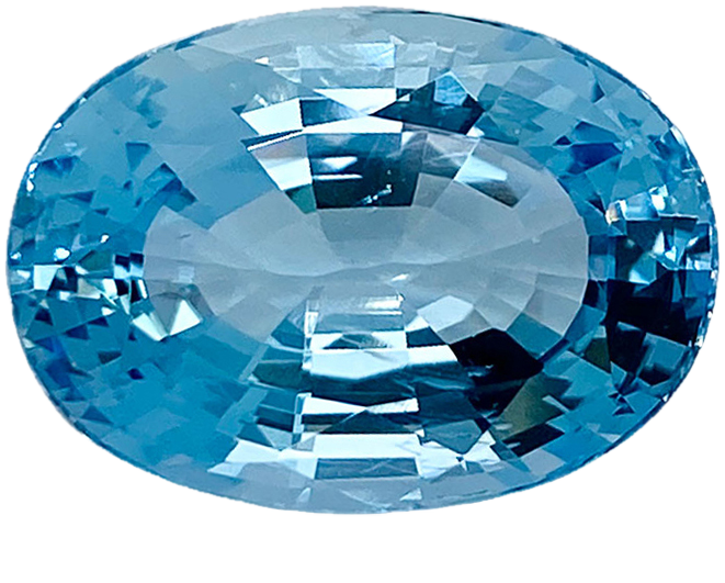13.14ct Oval AA Color Aquamarine
