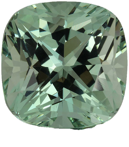 13.7mm Cushion A Color Aquamarine
