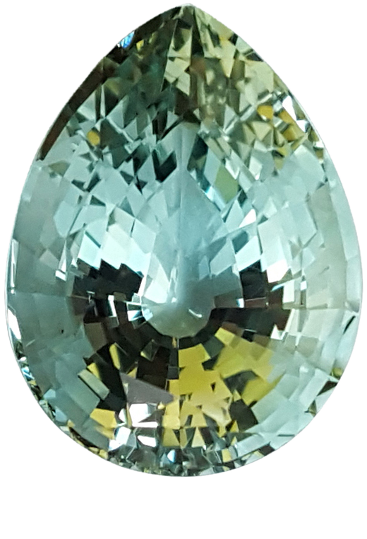 18.4x13.9mm Pear Shape Aquamarine