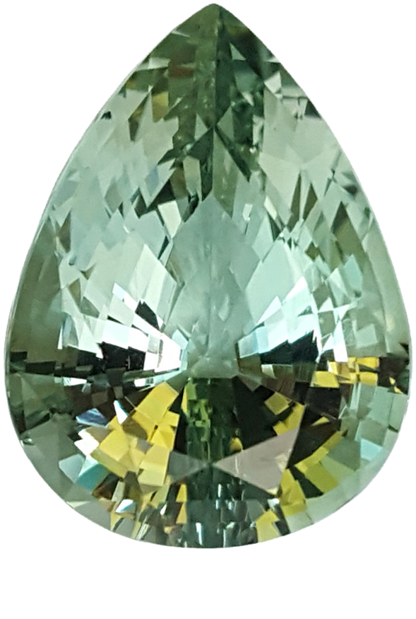 22.5x16.8mm Pear Shape Unheated Aquamarine